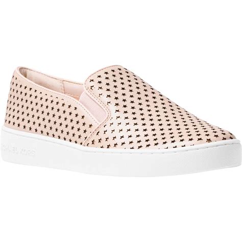 michael kors keaton perforated leather slip on sneaker|Michael Kors glitter sneakers.